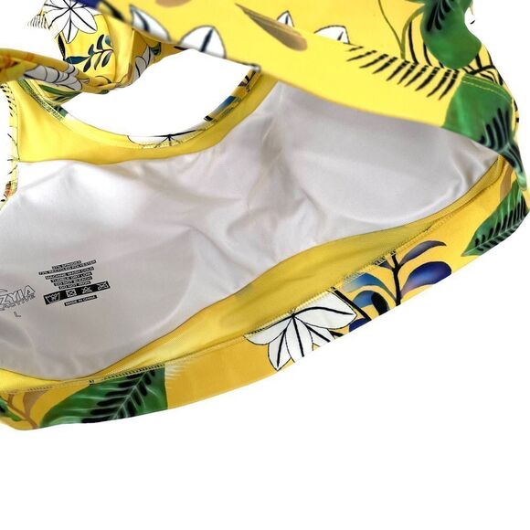 Zyia floral cut out back sport bra Sz L‎ - Picture 6 of 6